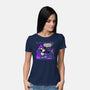 This Is Spooky But Fine-Womens-Basic-Tee-rocketman_art