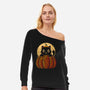 Pawmpkin-Womens-Off Shoulder-Sweatshirt-erion_designs