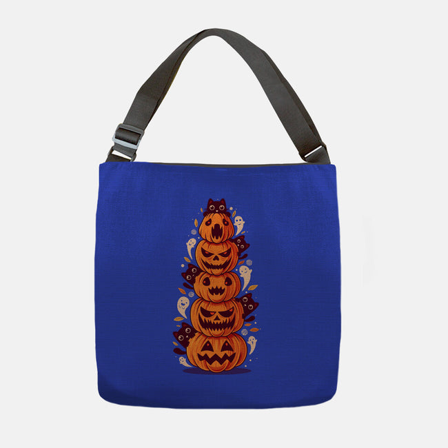 Spooky Tower-None-Adjustable Tote-Bag-erion_designs