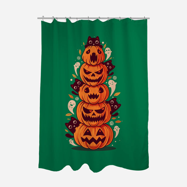 Spooky Tower-None-Polyester-Shower Curtain-erion_designs