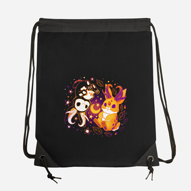 Halloween Jackalope-None-Drawstring-Bag-Vallina84