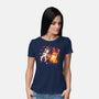 Halloween Jackalope-Womens-Basic-Tee-Vallina84