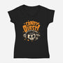 Candy Quest-Womens-V-Neck-Tee-Estudio Horta