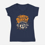 Candy Quest-Womens-V-Neck-Tee-Estudio Horta