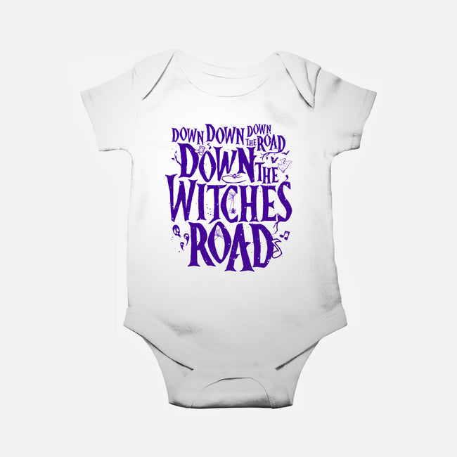 Down The Witches Road-Baby-Basic-Onesie-teesgeex