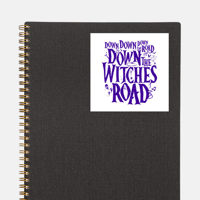 Down The Witches Road-None-Glossy-Sticker-teesgeex