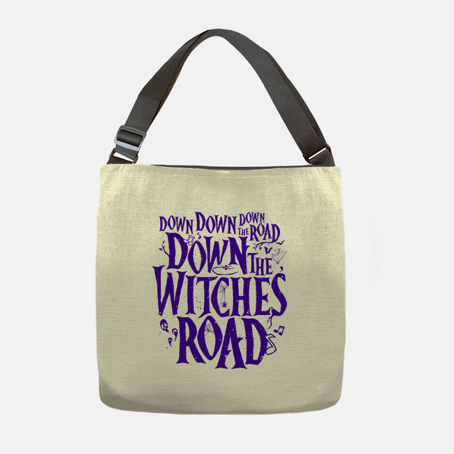 Down The Witches Road-None-Adjustable Tote-Bag-teesgeex