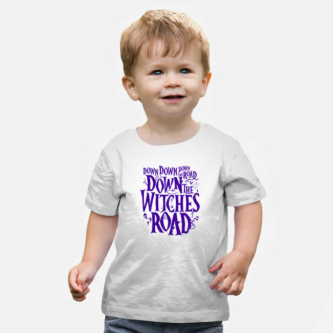 Down The Witches Road-Baby-Basic-Tee-teesgeex