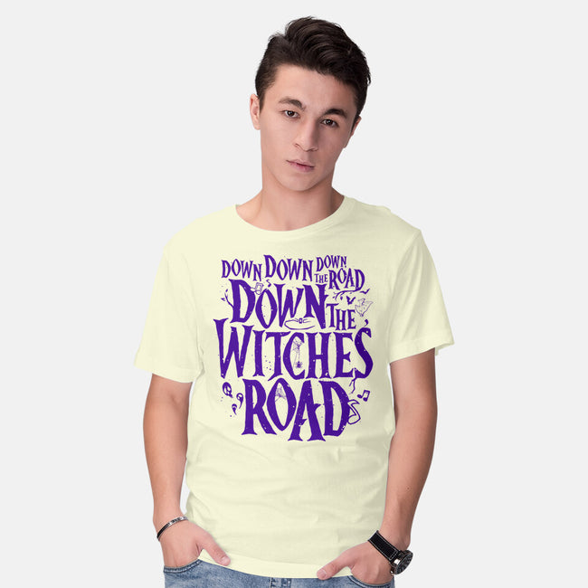 Down The Witches Road-Mens-Basic-Tee-teesgeex