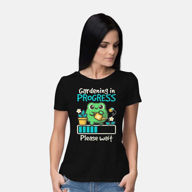 Gardening In Progress-Womens-Basic-Tee-NemiMakeit