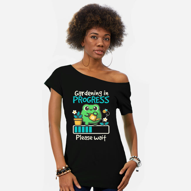 Gardening In Progress-Womens-Off Shoulder-Tee-NemiMakeit