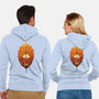 Red Leaf Panda-Unisex-Zip-Up-Sweatshirt-dandingeroz