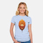 Red Leaf Panda-Womens-Fitted-Tee-dandingeroz