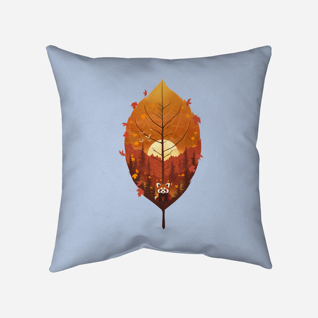 Red Leaf Panda-None-Removable Cover w Insert-Throw Pillow-dandingeroz