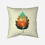 Red Leaf Fox-None-Removable Cover w Insert-Throw Pillow-dandingeroz