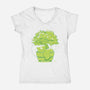 Foxy Tree-Womens-V-Neck-Tee-Kabuto Studio