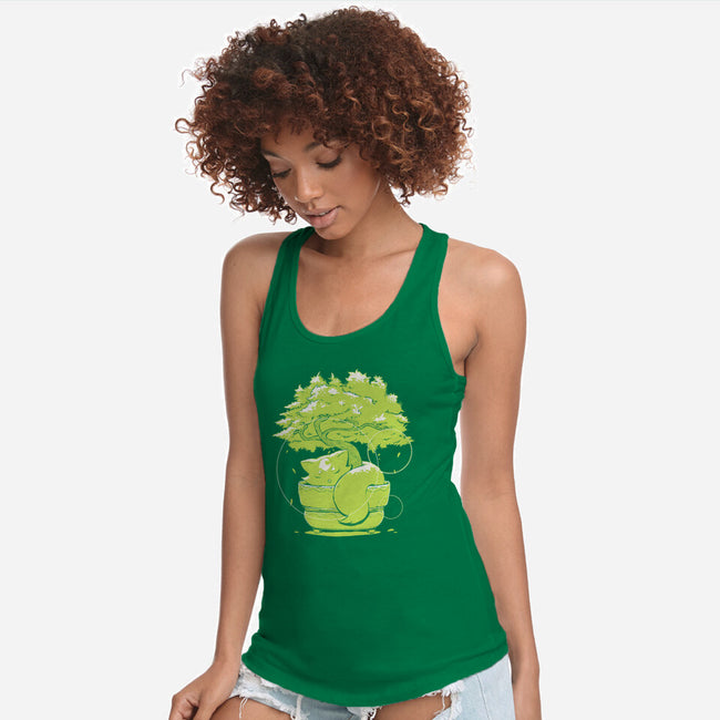 Foxy Tree-Womens-Racerback-Tank-Kabuto Studio