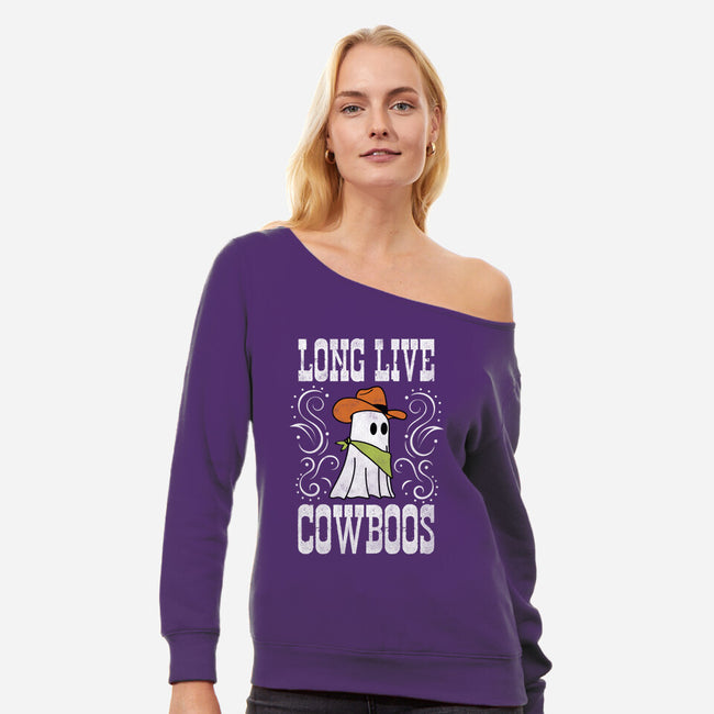 Cowboos-Womens-Off Shoulder-Sweatshirt-SCelano Design