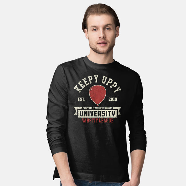 Keepy Uppy University-Mens-Long Sleeved-Tee-zachterrelldraws