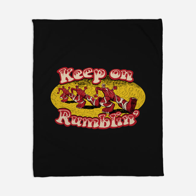 Keep On Rumblin-None-Fleece-Blanket-krobilad