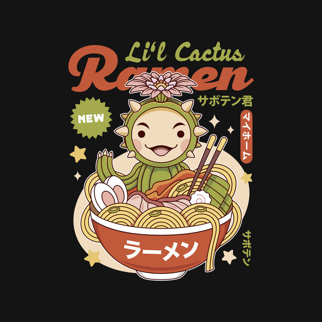 Lil Cactus Ramen-Womens-Off Shoulder-Tee-LAGELANTEE