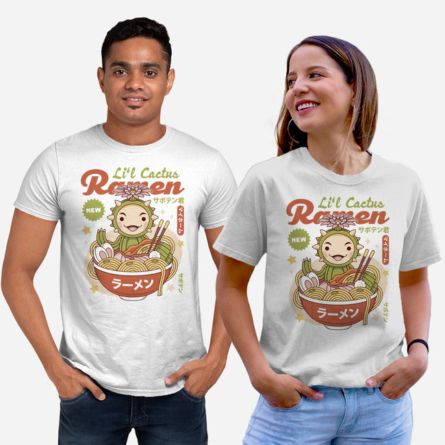 Lil Cactus Ramen-Unisex-Basic-Tee-LAGELANTEE