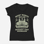 Mount Massive Asylum Vintage-Womens-V-Neck-Tee-LAGELANTEE