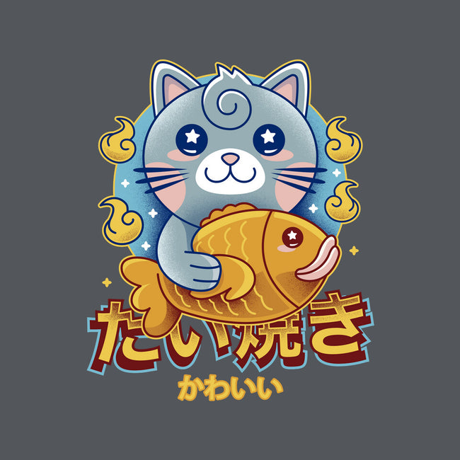 Cat And Taiyaki Kawaii-None-Stretched-Canvas-LAGELANTEE