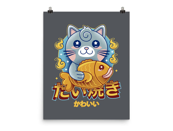 Cat And Taiyaki Kawaii