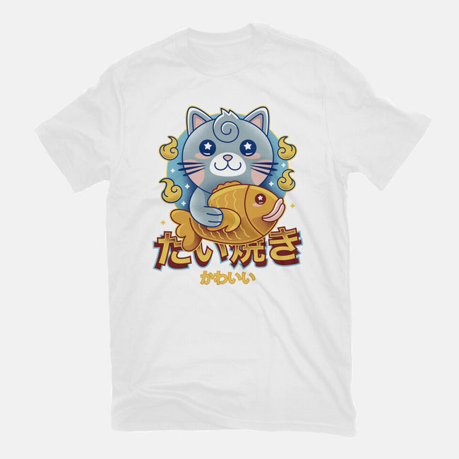 Cat And Taiyaki Kawaii-Mens-Premium-Tee-LAGELANTEE