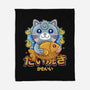 Cat And Taiyaki Kawaii-None-Fleece-Blanket-LAGELANTEE