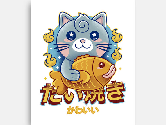 Cat And Taiyaki Kawaii