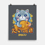 Cat And Taiyaki Kawaii-None-Matte-Poster-LAGELANTEE