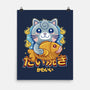 Cat And Taiyaki Kawaii-None-Matte-Poster-LAGELANTEE