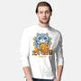 Cat And Taiyaki Kawaii-Mens-Long Sleeved-Tee-LAGELANTEE