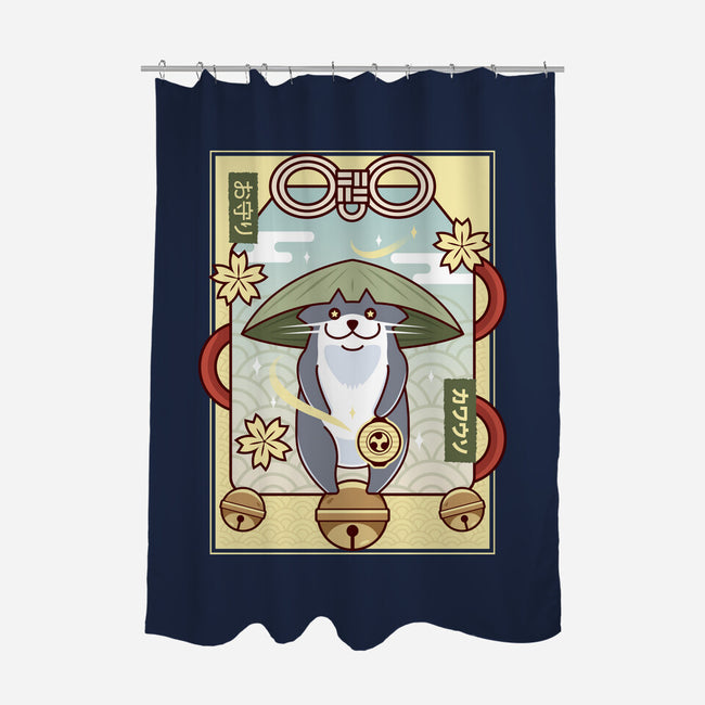 Odder Otter Lucky Charm-None-Polyester-Shower Curtain-LAGELANTEE