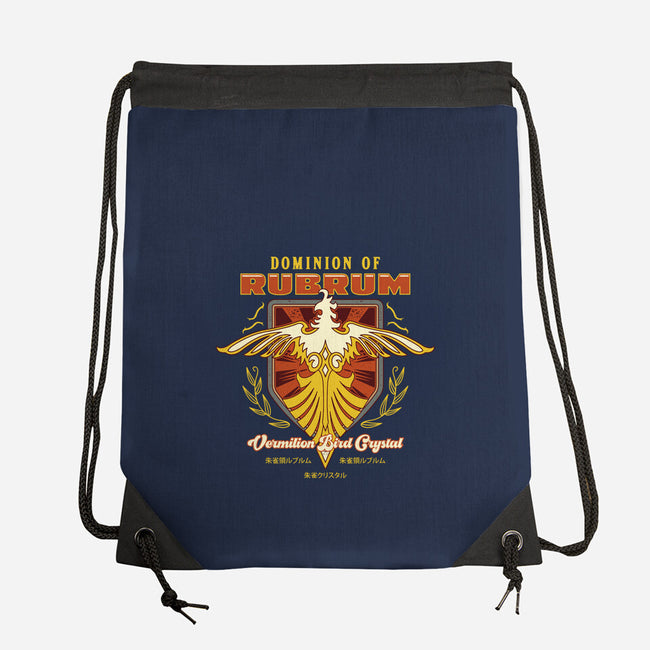 Rubrum Bird Emblem-None-Drawstring-Bag-LAGELANTEE