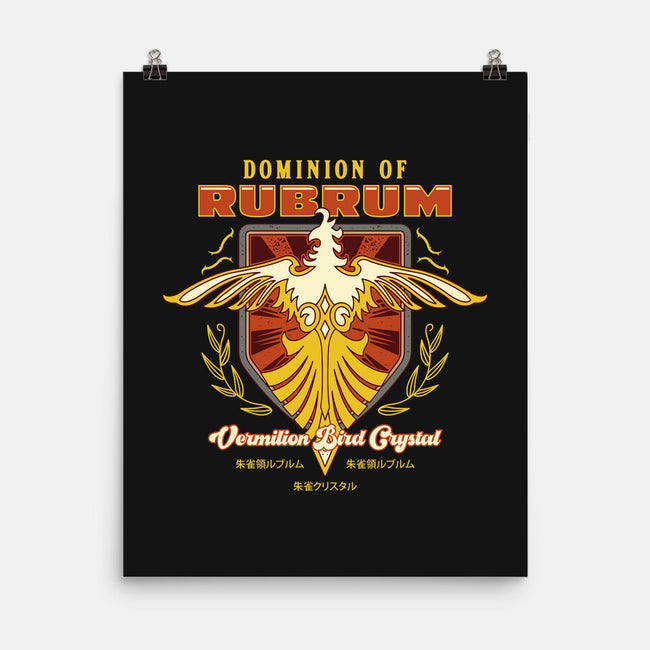 Rubrum Bird Emblem-None-Matte-Poster-LAGELANTEE