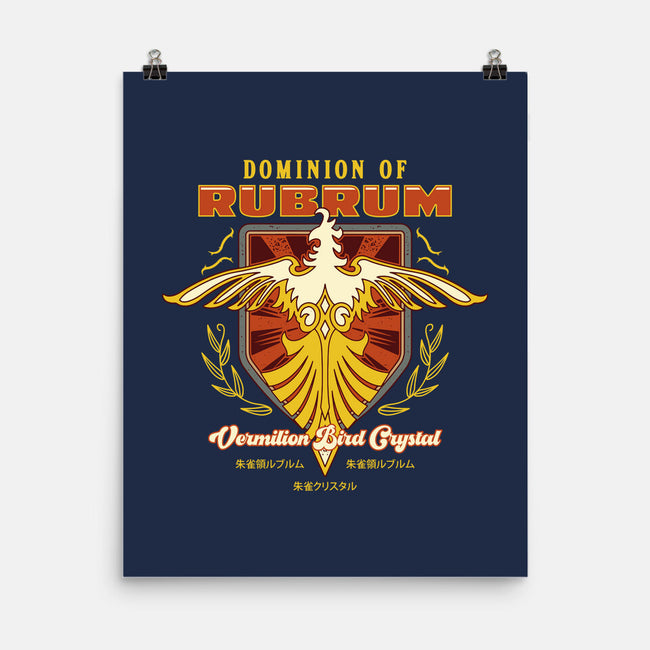 Rubrum Bird Emblem-None-Matte-Poster-LAGELANTEE