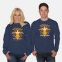 Rubrum Bird Emblem-Unisex-Crew Neck-Sweatshirt-LAGELANTEE