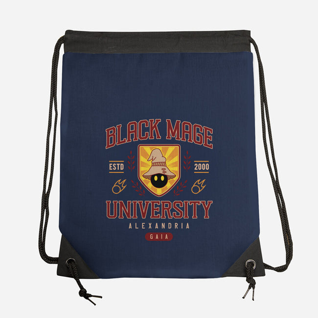 Black Mage University-None-Drawstring-Bag-LAGELANTEE