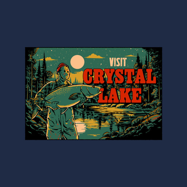 Visit Crystal Lake-None-Basic Tote-Bag-Hafaell