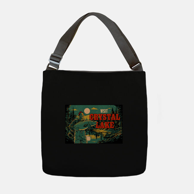 Visit Crystal Lake-None-Adjustable Tote-Bag-Hafaell