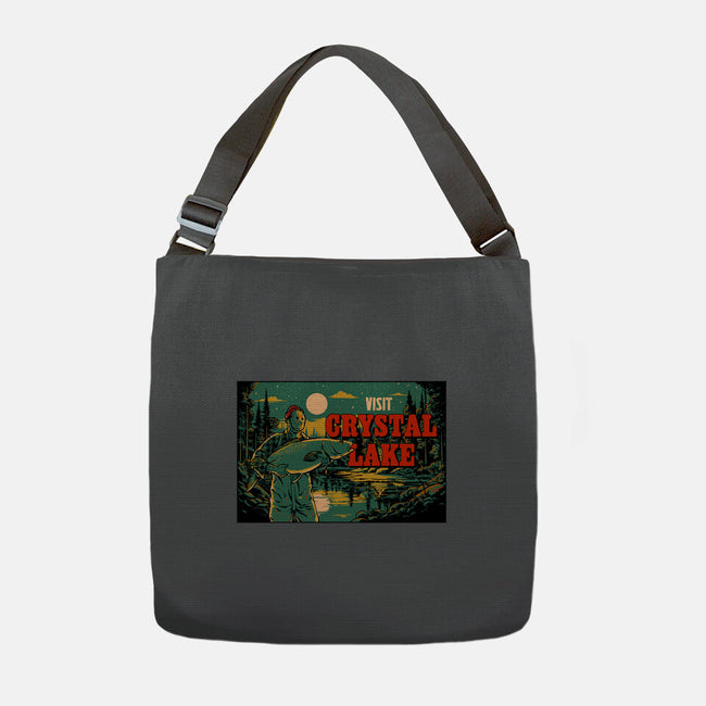 Visit Crystal Lake-None-Adjustable Tote-Bag-Hafaell