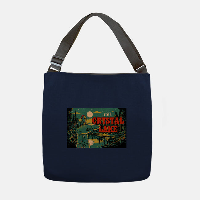 Visit Crystal Lake-None-Adjustable Tote-Bag-Hafaell