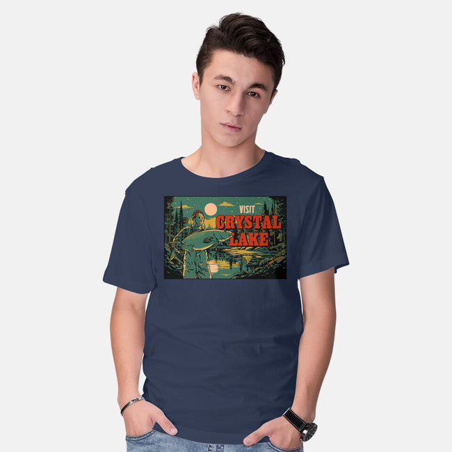 Visit Crystal Lake-Mens-Basic-Tee-Hafaell