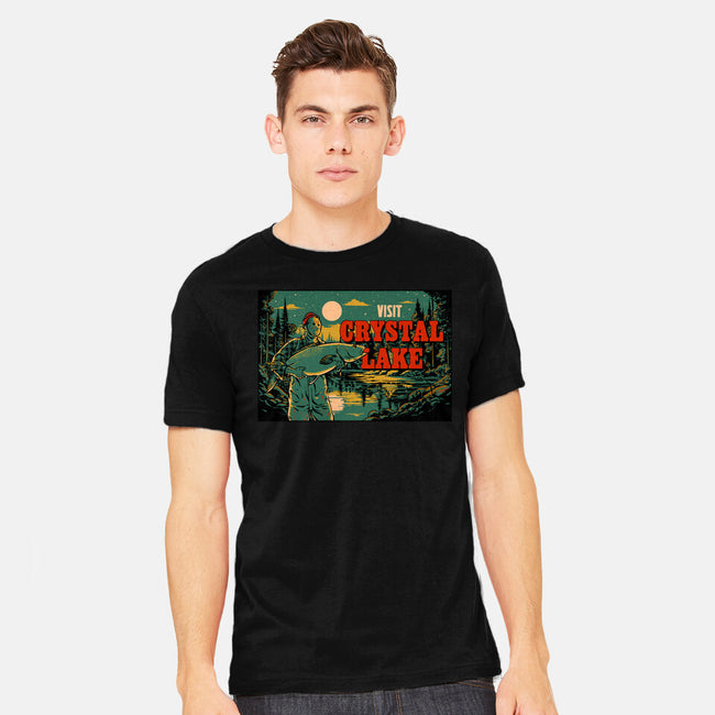 Visit Crystal Lake-Mens-Heavyweight-Tee-Hafaell