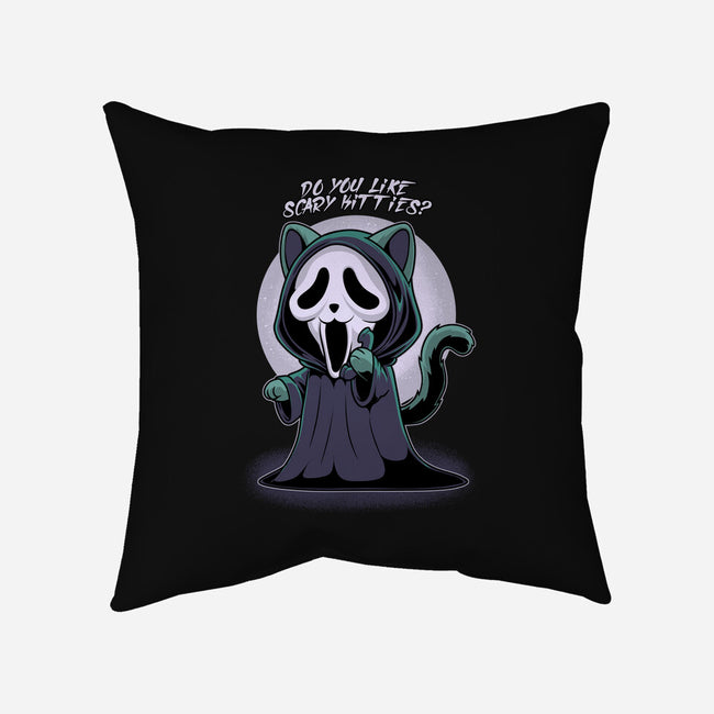 Ghostcat-None-Removable Cover w Insert-Throw Pillow-Astrobot Invention