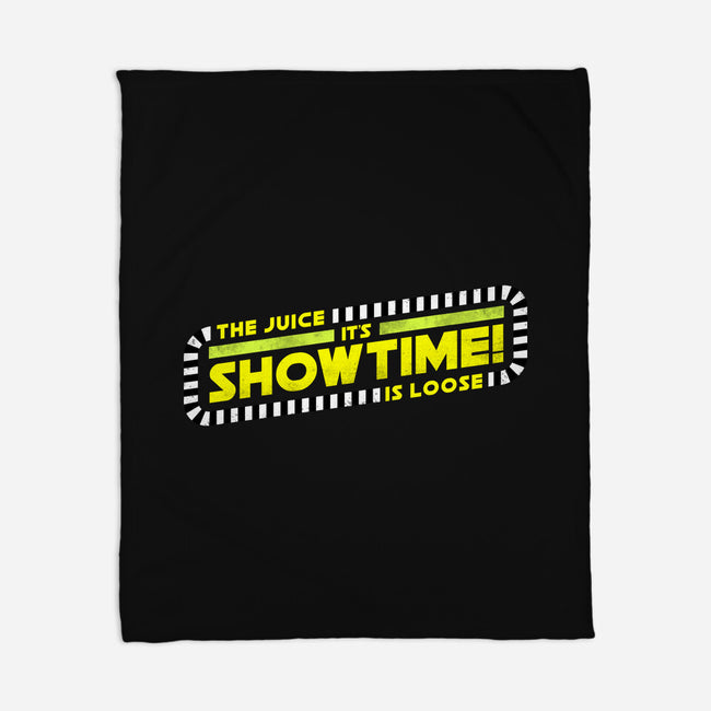 The Juice Is Loose Showtime-None-Fleece-Blanket-rocketman_art