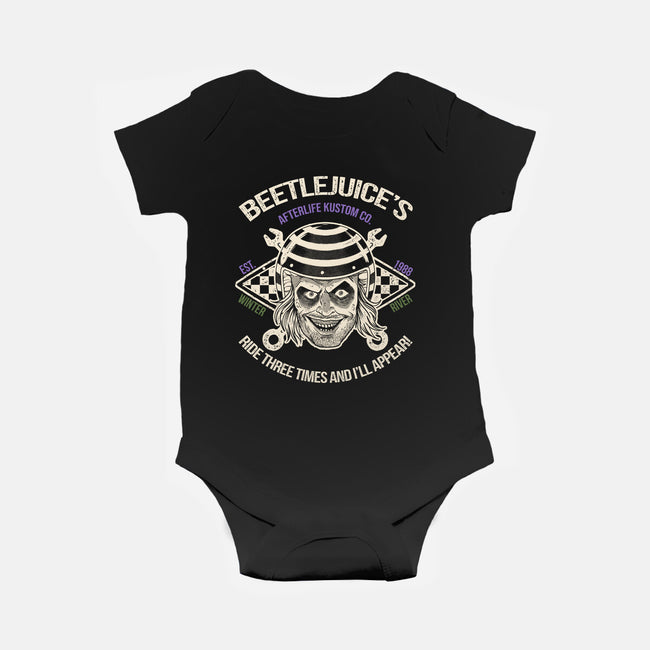 Beetlejuice's Afterlife Kustom-Baby-Basic-Onesie-Massai